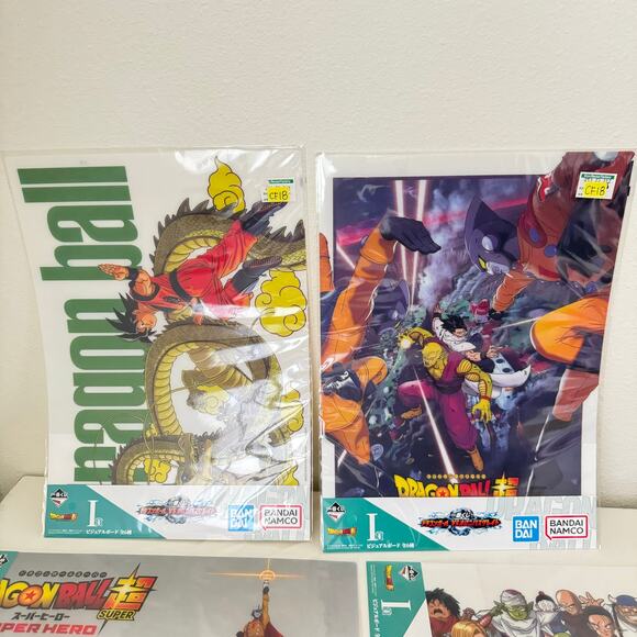 4 Dragon Ball Vs Omnibus Ichiban Kuji Prize Visual Art Sheet Clear File Poster - Picture 6 of 9